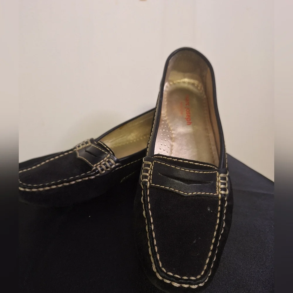 Mark Jaseph Black Leather Loafers for Women Size 6.5
